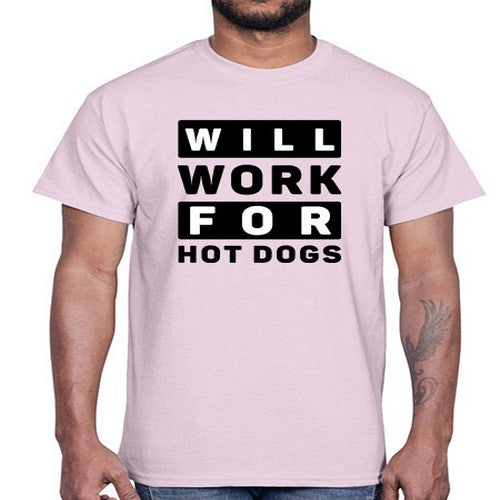 Will Work For Style 1#- dogs- Cotton Tee