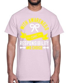 With awareness come responsibility and choice Style 5#- Self awareness- Cotton Tee