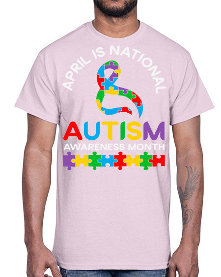 april is national autism awareness 3#- autism- Cotton Tee
