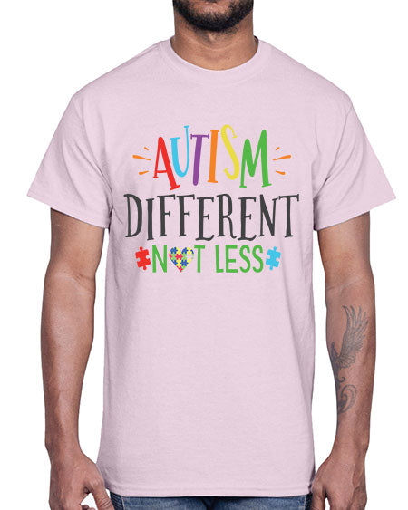 autism different not less Style 5#- autism- Cotton Tee