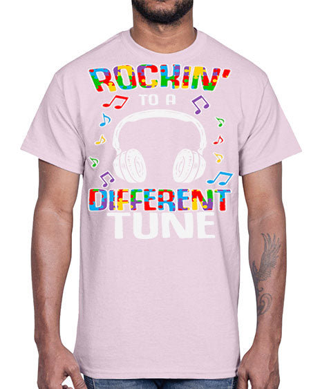 autism game rocking to a 23#- autism- Cotton Tee