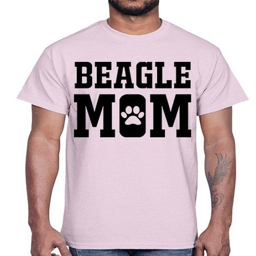 beagle mom 54#- dogs- Cotton Tee