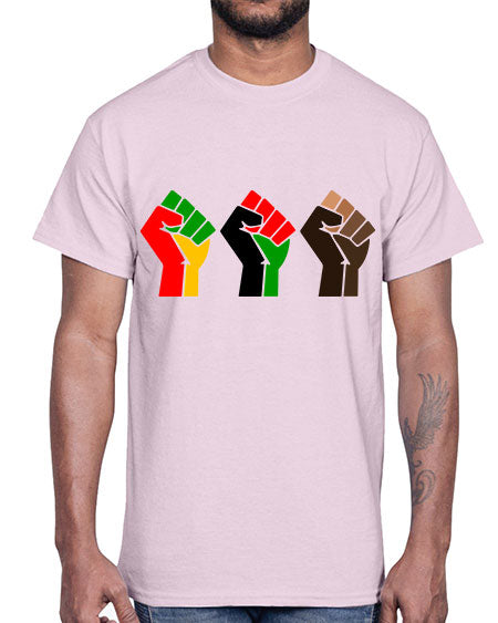 black power fists 196#- black words and phrases- Cotton Tee