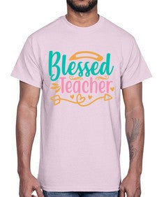 blessed teacherr 633#- teacher- Cotton Tee