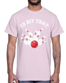 bowling id hit that 11#- bowling- Cotton Tee