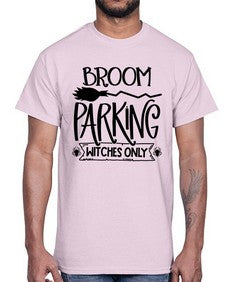 broom parking witches only 46#- witch- Cotton Tee