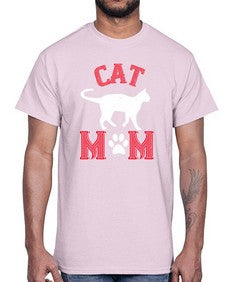 cat mom Style 35#- cats- Cotton Tee