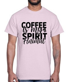 coffee is my spirit animal 820#- tea- Cotton Tee
