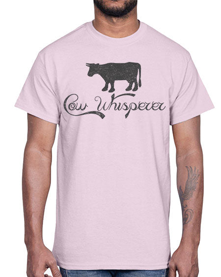 cow whisper- cow- Cotton Tee