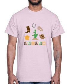 cowboy 343#- western- Cotton Tee