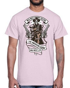 cowboy 351#- western- Cotton Tee
