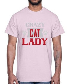 crazy cat lady Style 44#- cats- Cotton Tee