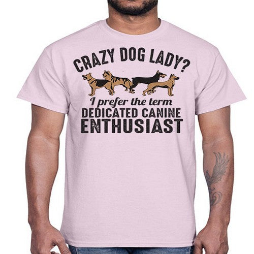 crazy dog lady- dogs- Cotton Tee