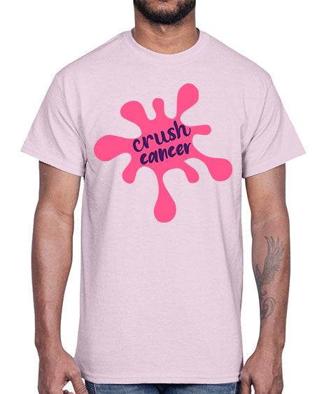 crush cancer Style 18#- breast cancer- Cotton Tee