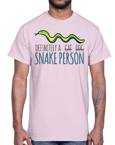 definitely a snake person- snake- Cotton Tee