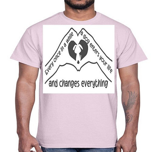 dog changes everything 75#- dogs- Cotton Tee