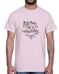 dream lie a unicorn 114#- unicorn- Cotton Tee