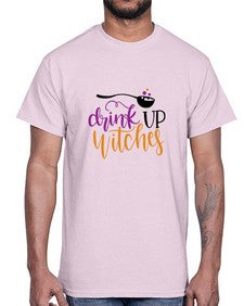 drink up witches 37#- witch- Cotton Tee