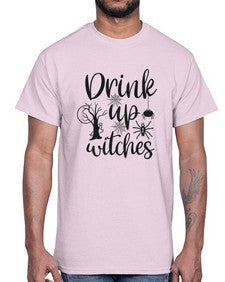 drink up witches 39#- witch- Cotton Tee