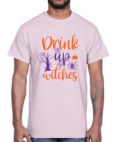 drink up witches 40#- witch- Cotton Tee