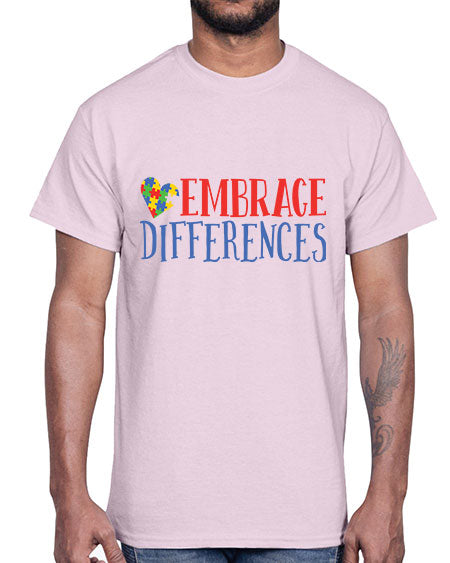 embrace differences Style 13#- autism- Cotton Tee