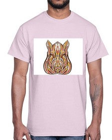 ethnic boar 417#- mandala- Cotton Tee