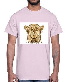 ethnic camel 419#- mandala- Cotton Tee