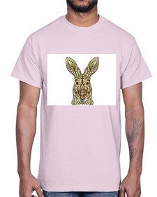 ethnic kangaroo 427#- mandala- Cotton Tee