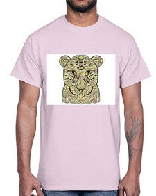ethnic leopard 429#- mandala- Cotton Tee
