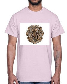 ethnic lion 430#- mandala- Cotton Tee