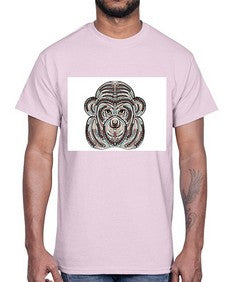ethnic monkey 431#- mandala- Cotton Tee