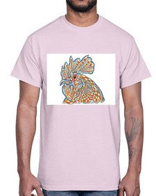 ethnic rooster 438#- mandala- Cotton Tee
