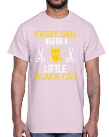 every girl needs alittle black cats Style 48#- cats- Cotton Tee