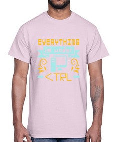 everything is under CTRL 47#- computer- Cotton Tee