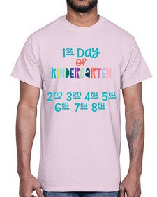first Day of Kindergarten 104#- kindergarten- Cotton Tee