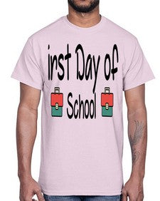first Day of School 112#- last day of school- Cotton Tee