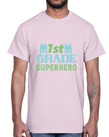 first Grade Superhero 157#- first grade- Cotton Tee