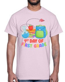 first day of first Grade 100#- first grade- Cotton Tee