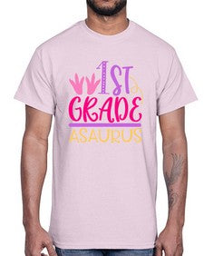 first grade asaurus 117#- first grade- Cotton Tee