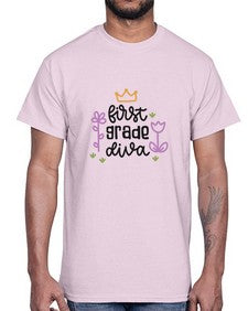 first grade diva 126#- first grade- Cotton Tee