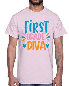 first grade divaaa 130#- first grade- Cotton Tee