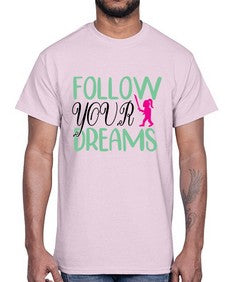 follow your dreams 134#- unicorn- Cotton Tee