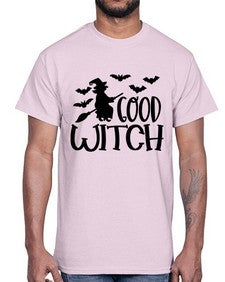 good witch 36#- witch- Cotton Tee