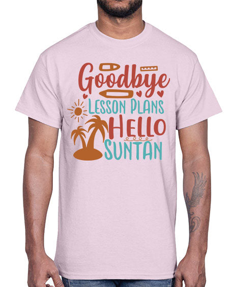 goodbye lesson plans hello summer 104#- summer- Cotton Tee