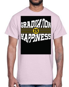 graduation is happiness 222#- graduation- Cotton Tee