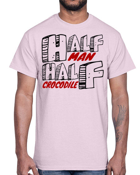 half man half crocodile- alligator- Cotton Tee
