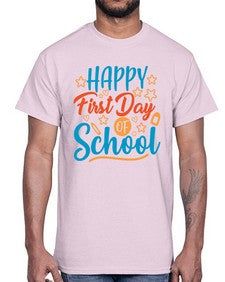 happy first day of school 238#- last day of school- Cotton Tee