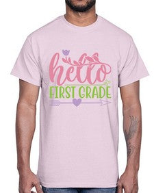 hello first grade 269#- first grade- Cotton Tee