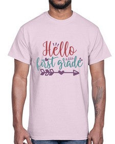 hello first grade 271#- first grade- Cotton Tee