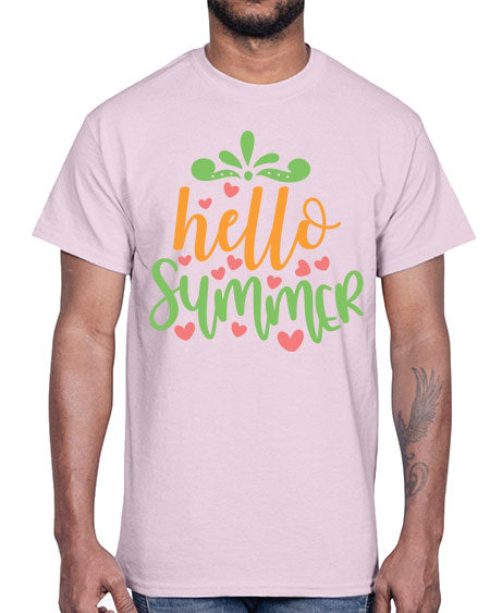 hello summer 97#- summer- Cotton Tee